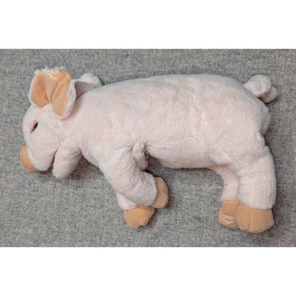 Baby Pig Pink Plush Stuffed Animal Toy and Realistic Hand Puppet EUC - Picture 1 of 11